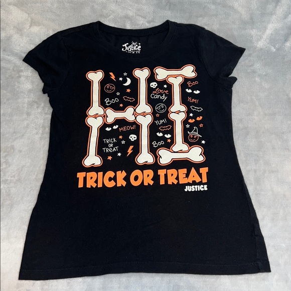 Justice Other - Justice Black and Orange Halloween Tee